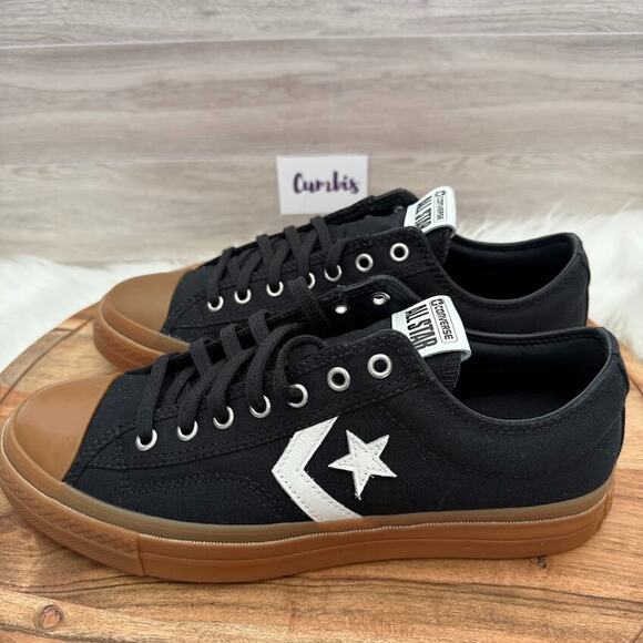Converse Star Player 76 OX Low Skate Men's Size 9- Wmns 10.5 Black Gum A08847C - Picture 5 of 10